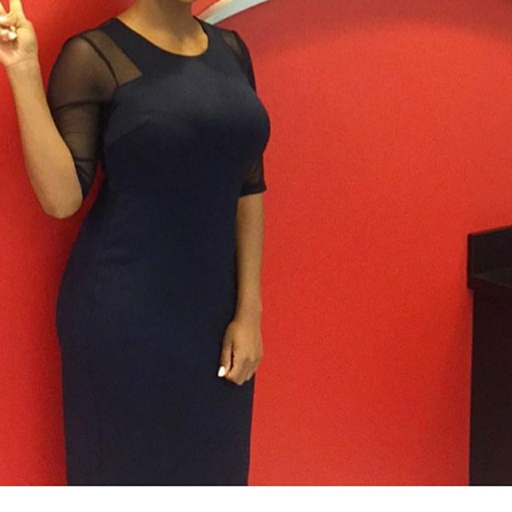 Navy blue dress
